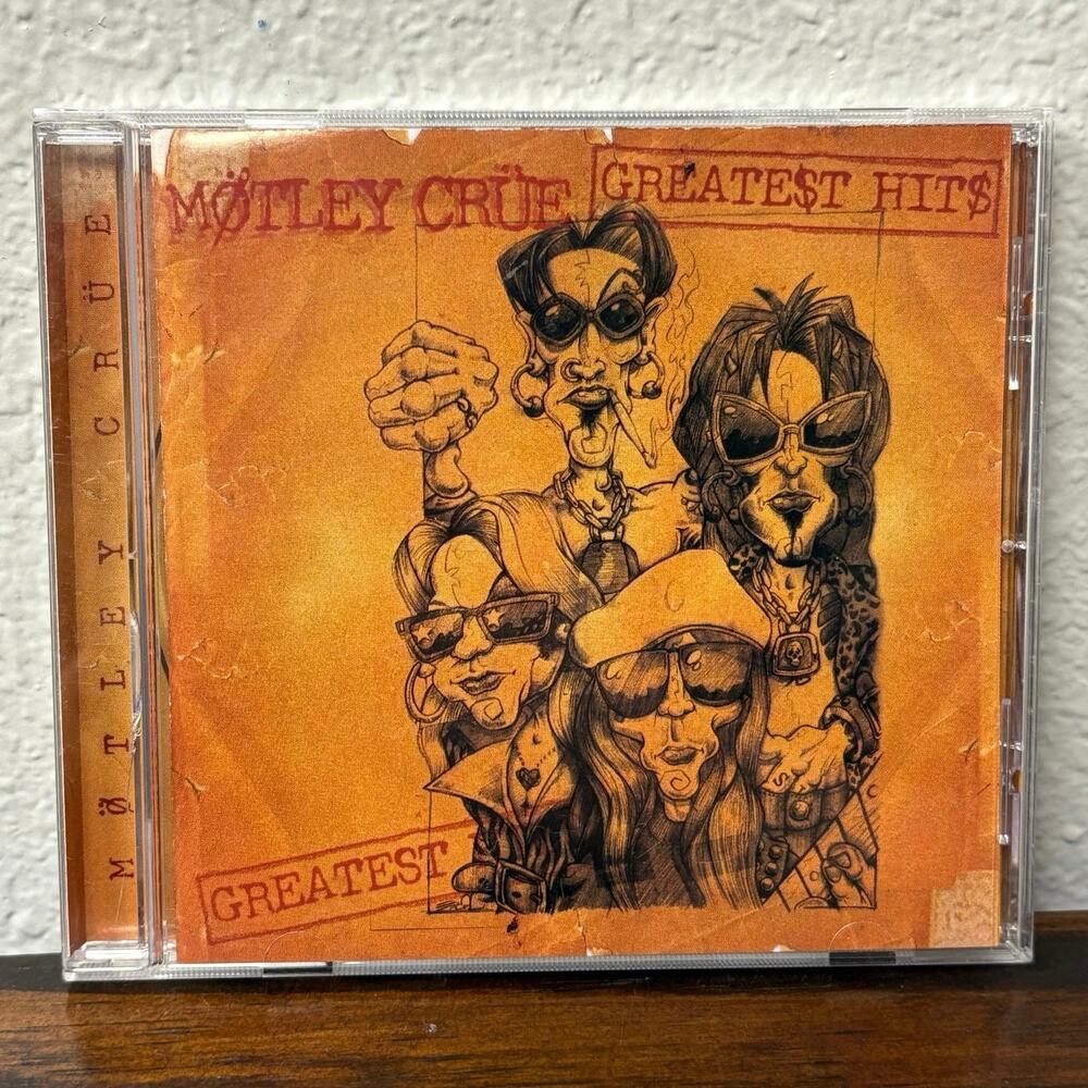 Motley Crue Greatest Hits CD w Booklet Insert + Case Physical Media Music Crew